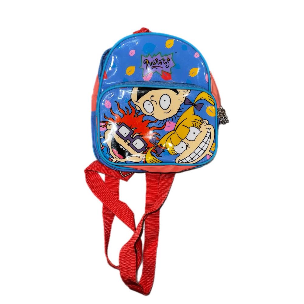 Rugrats Mini Backpack Vinyl  Chuckie Tommy Angelica Nickelodeon V2k Vintage Cute
